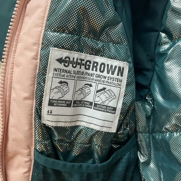 Columbia Kids' Pink and Teal Ski Winter jacket sz XS - Picture 4 of 6